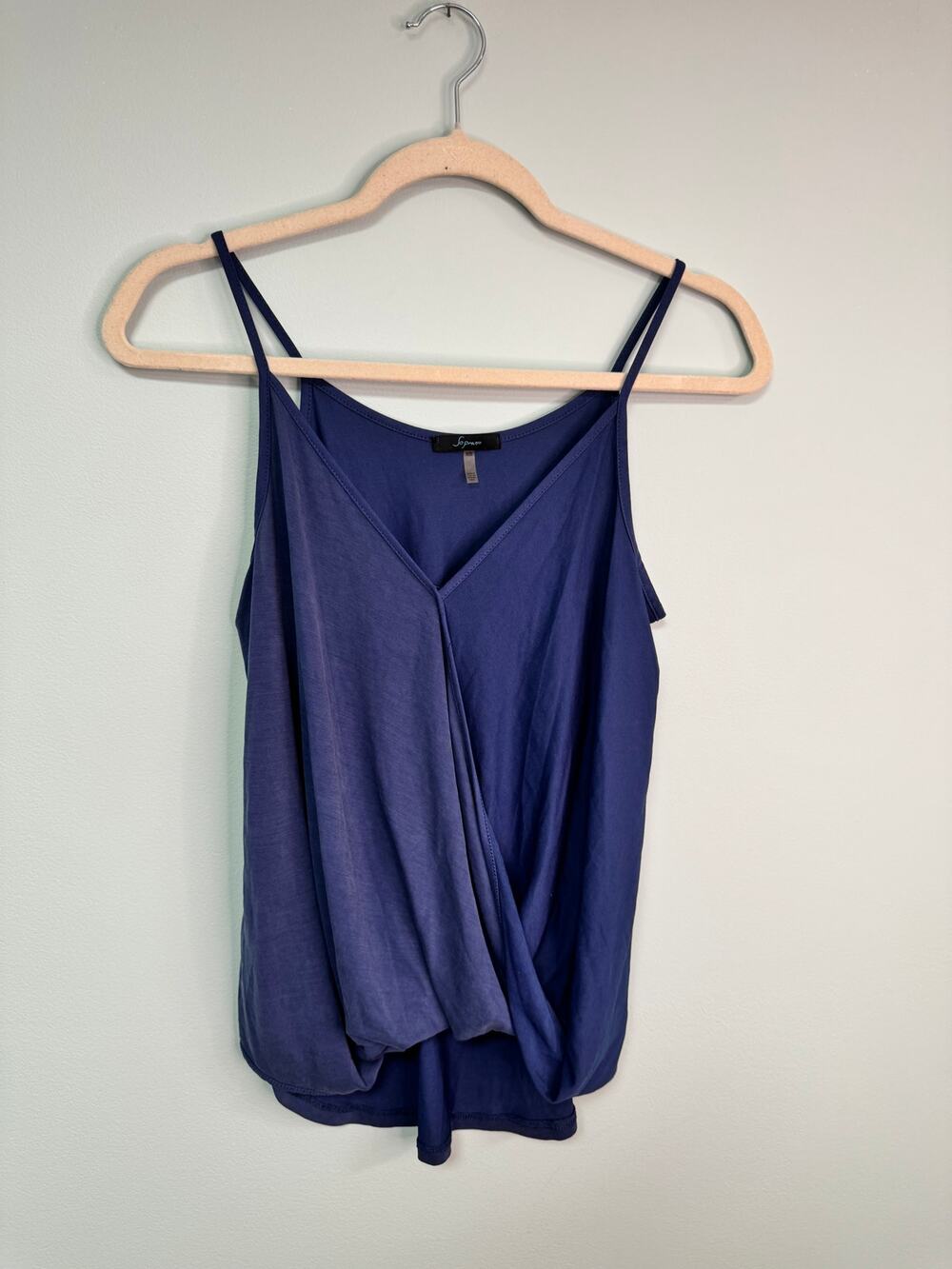 EUC! Soprano V- Neck Wrap Tank - Blue - Size XS
